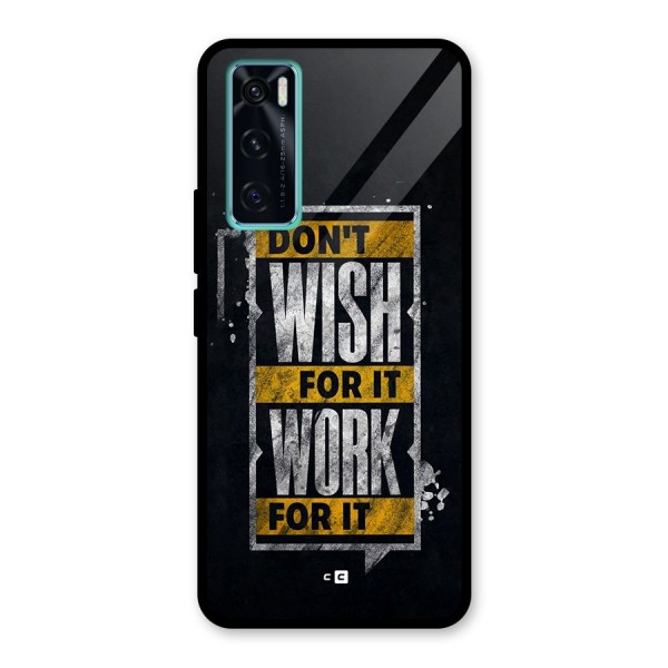 Wish Work Glass Back Case for Vivo V20 SE