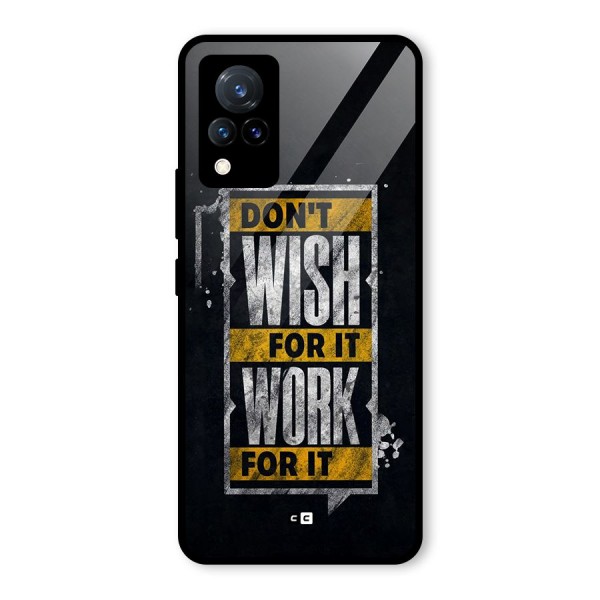 Wish Work Glass Back Case for Vivo V21 5G