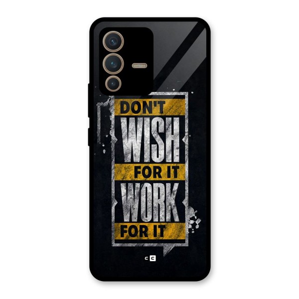 Wish Work Glass Back Case for Vivo V23 5G