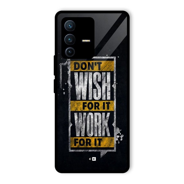 Wish Work Glass Back Case for Vivo V23 Pro