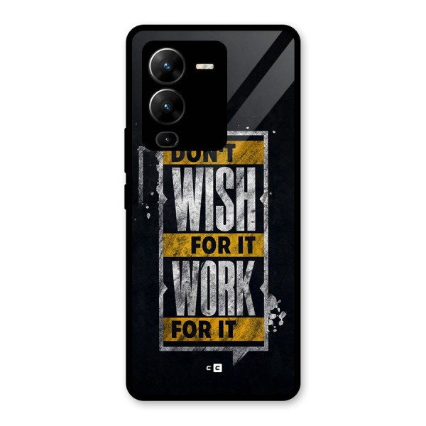 Wish Work Glass Back Case for Vivo V25 Pro