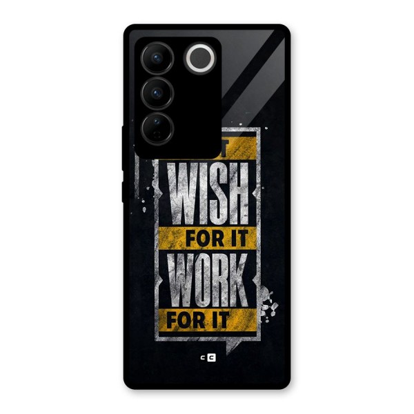 Wish Work Glass Back Case for Vivo V27 Pro