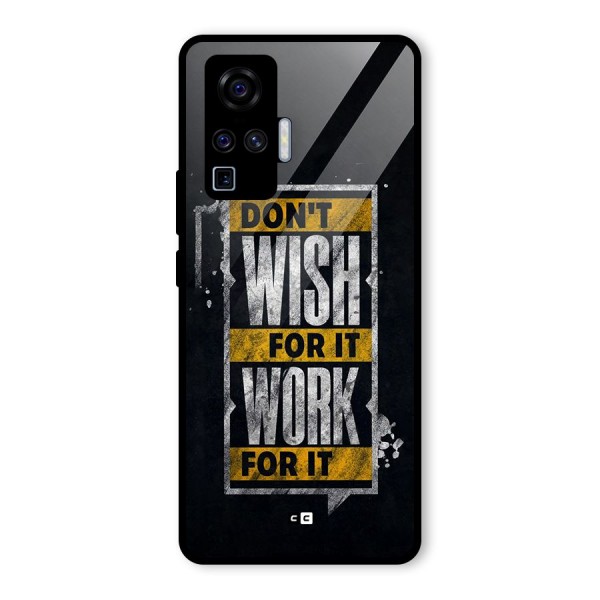 Wish Work Glass Back Case for Vivo X50 Pro