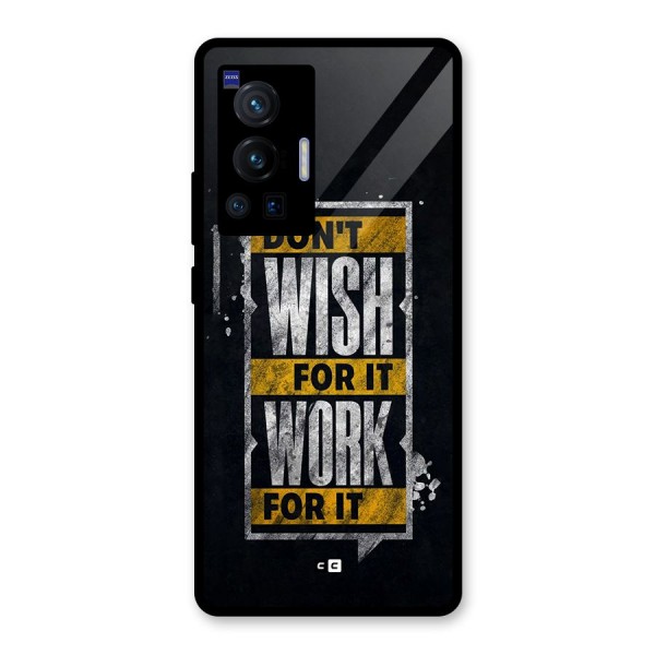 Wish Work Glass Back Case for Vivo X70 Pro