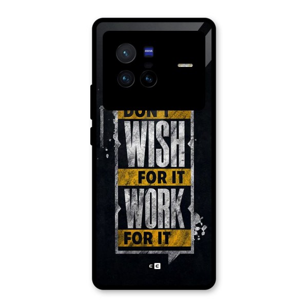 Wish Work Glass Back Case for Vivo X80