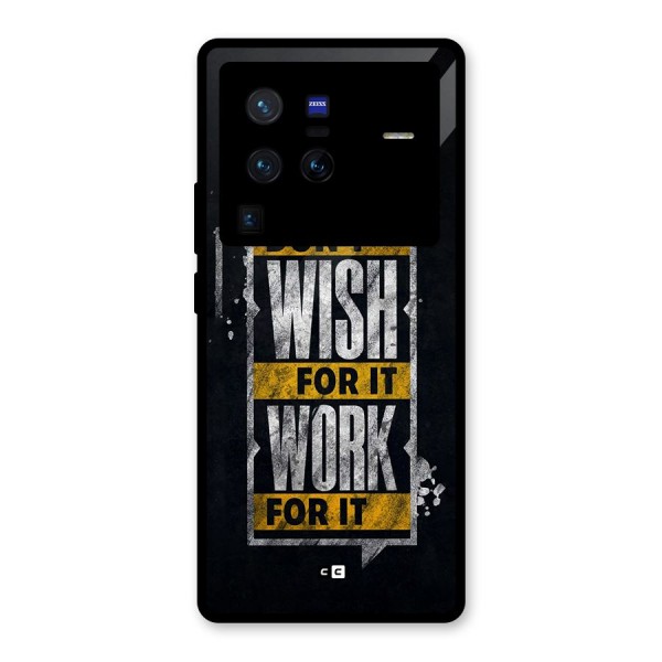Wish Work Glass Back Case for Vivo X80 Pro