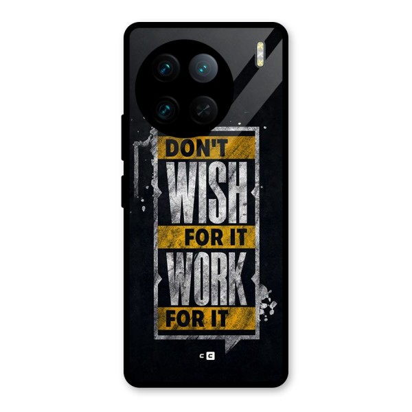 Wish Work Glass Back Case for Vivo X90 Pro