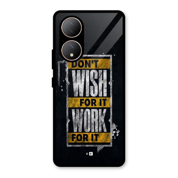 Wish Work Glass Back Case for Vivo Y100A