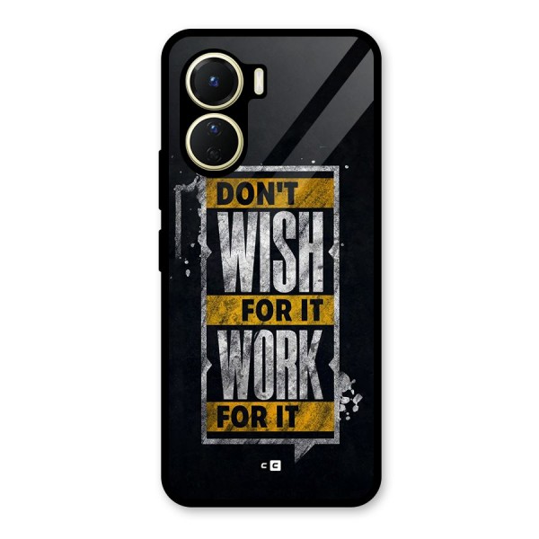 Wish Work Glass Back Case for Vivo Y16