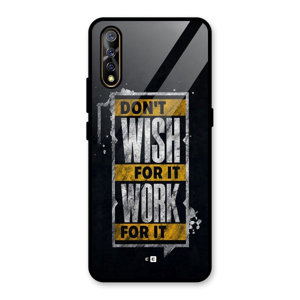 Wish Work Glass Back Case for Vivo Z1x