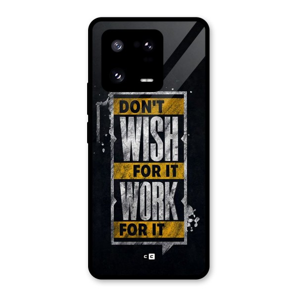 Wish Work Glass Back Case for Xiaomi 13 Pro