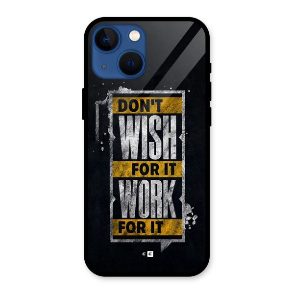 Wish Work Glass Back Case for iPhone 13 Mini