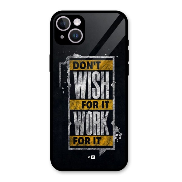 Wish Work Glass Back Case for iPhone 14 Plus