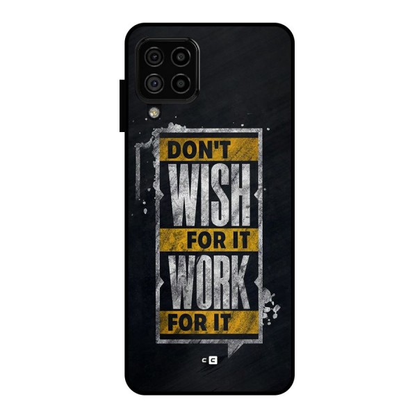 Wish Work Metal Back Case for Galaxy A22 4G