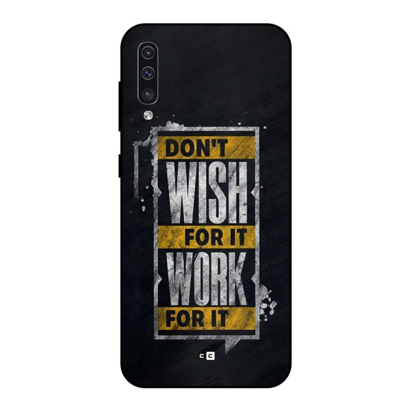 Wish Work Metal Back Case for Galaxy A50