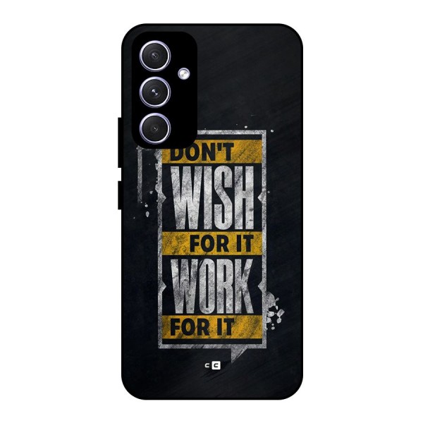 Wish Work Metal Back Case for Galaxy A54