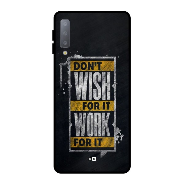 Wish Work Metal Back Case for Galaxy A7 (2018)