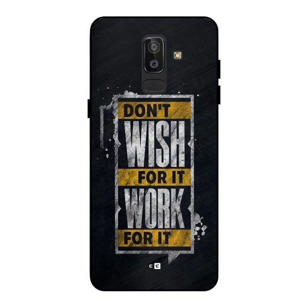 Wish Work Metal Back Case for Galaxy J8