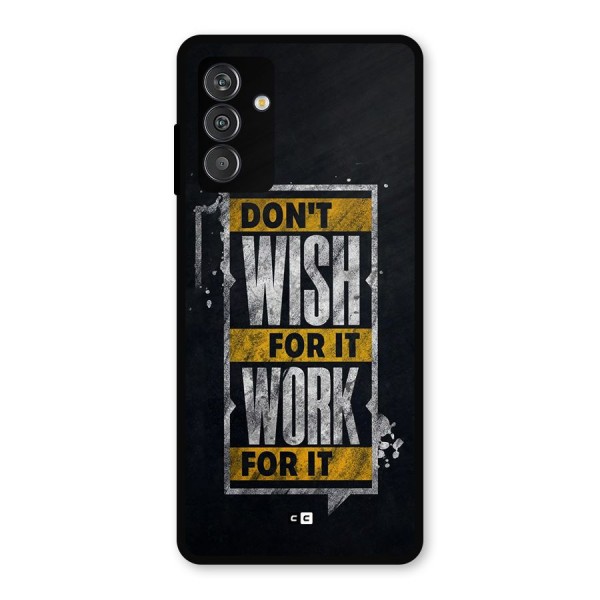 Wish Work Metal Back Case for Galaxy M14 5G