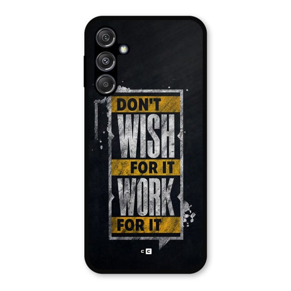 Wish Work Metal Back Case for Galaxy M34 5G