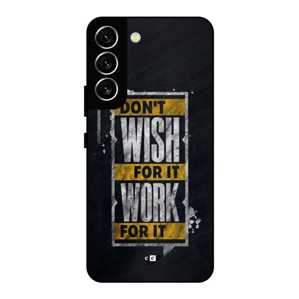 Wish Work Metal Back Case for Galaxy S22 5G
