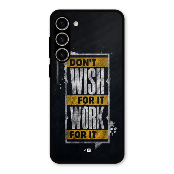 Wish Work Metal Back Case for Galaxy S23 Plus