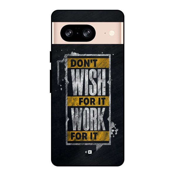 Wish Work Metal Back Case for Google Pixel 8