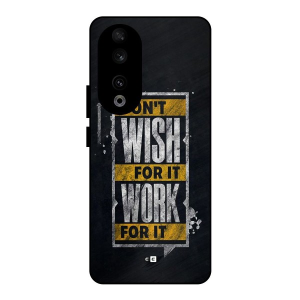 Wish Work Metal Back Case for Honor 90