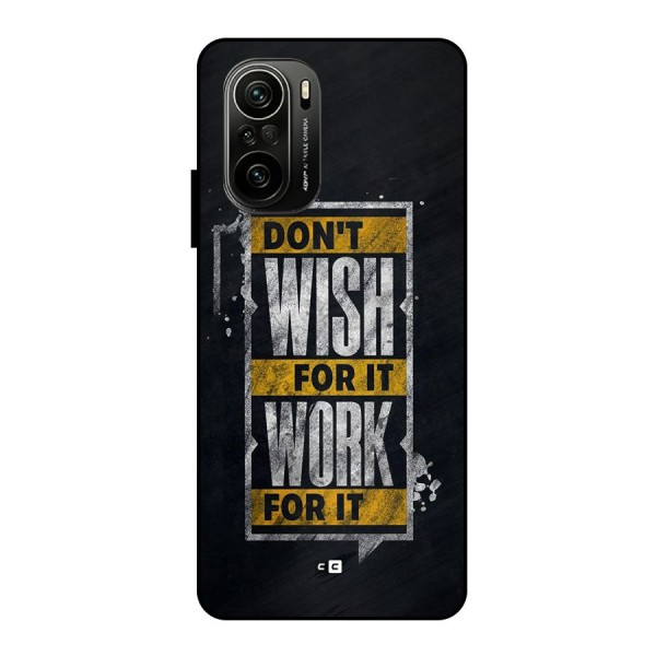 Wish Work Metal Back Case for Mi 11X Pro