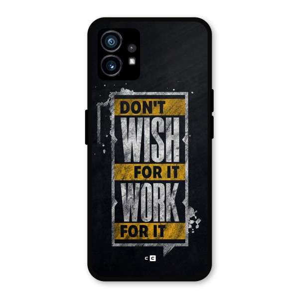 Wish Work Metal Back Case for Nothing Phone 1