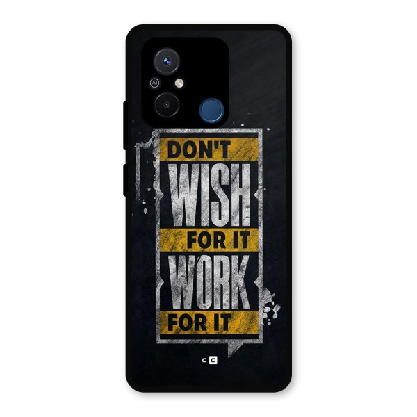 Wish Work Metal Back Case for Poco C55