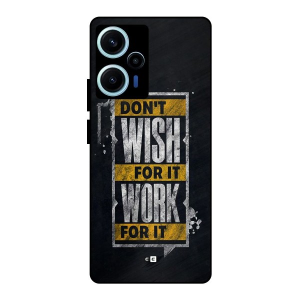 Wish Work Metal Back Case for Poco F5