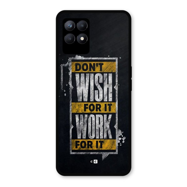 Wish Work Metal Back Case for Realme 8i