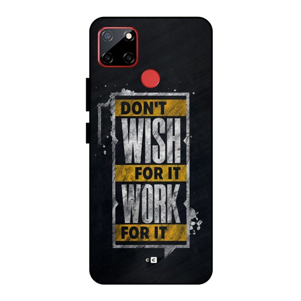 Wish Work Metal Back Case for Realme C12