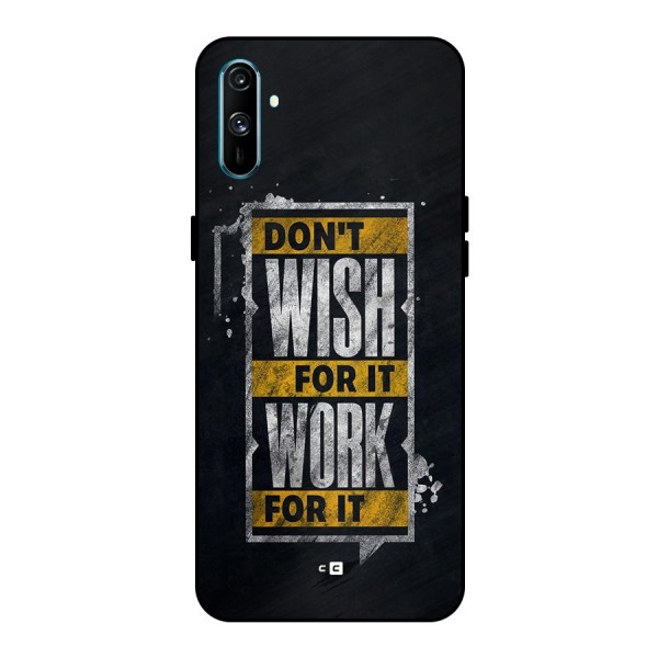 Wish Work Metal Back Case for Realme C3