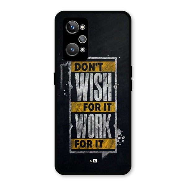 Wish Work Metal Back Case for Realme GT 2