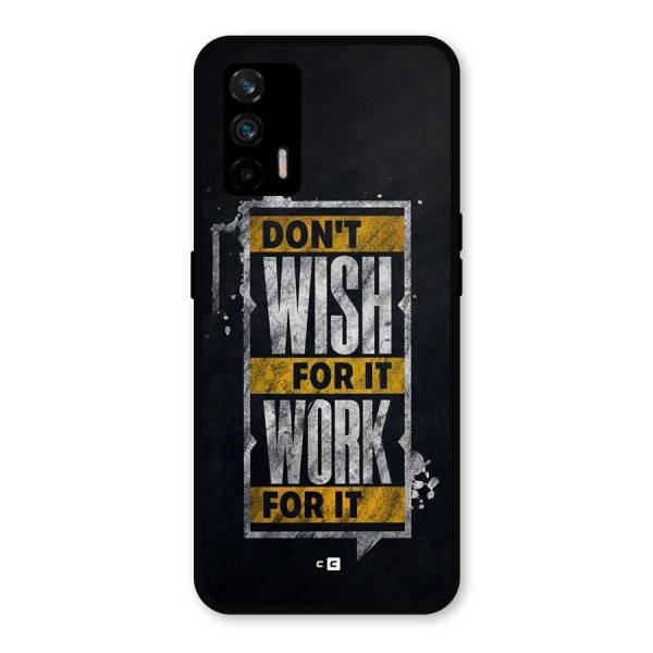 Wish Work Metal Back Case for Realme X7 Max