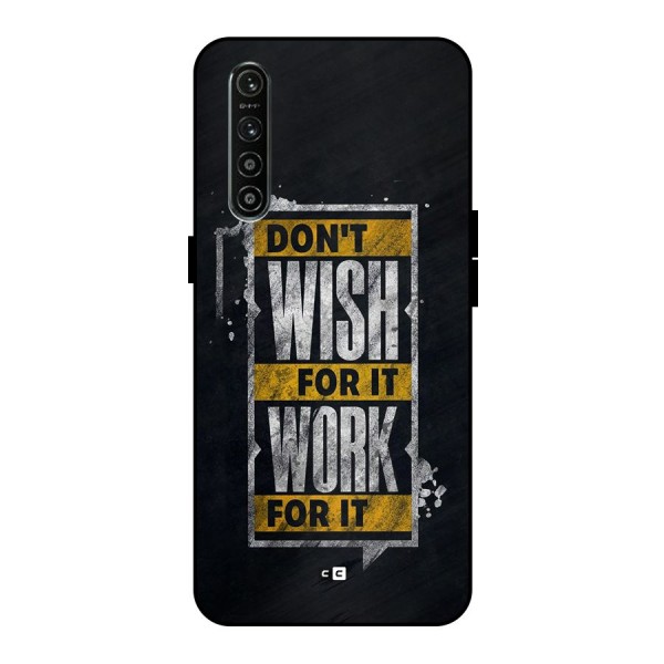 Wish Work Metal Back Case for Realme XT