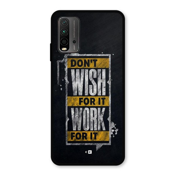 Wish Work Metal Back Case for Redmi 9 Power