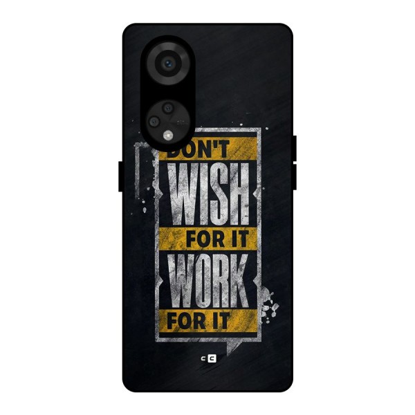 Wish Work Metal Back Case for Reno8 T 5G