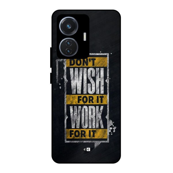 Wish Work Metal Back Case for Vivo T1 44W