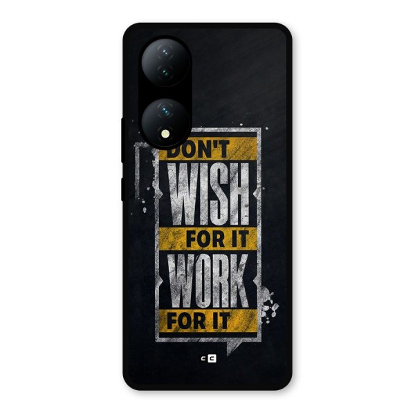 Wish Work Metal Back Case for Vivo T2