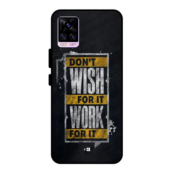 Wish Work Metal Back Case for Vivo V20 Pro