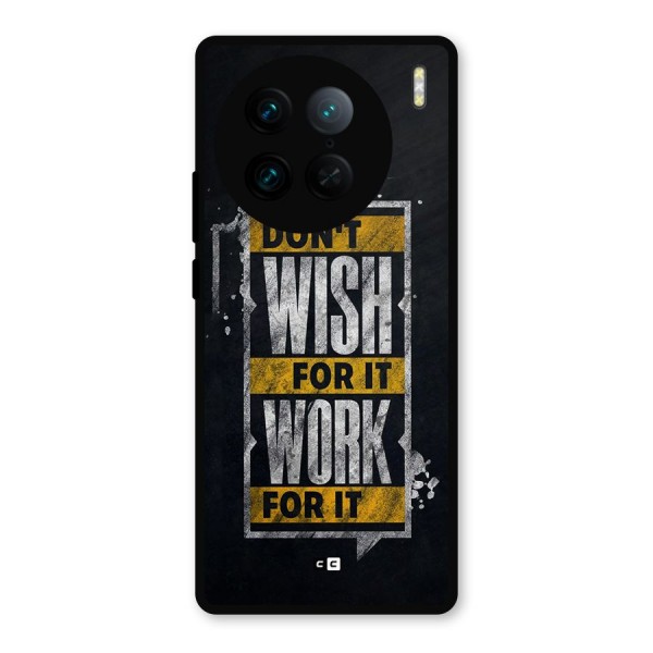 Wish Work Metal Back Case for Vivo X90 Pro