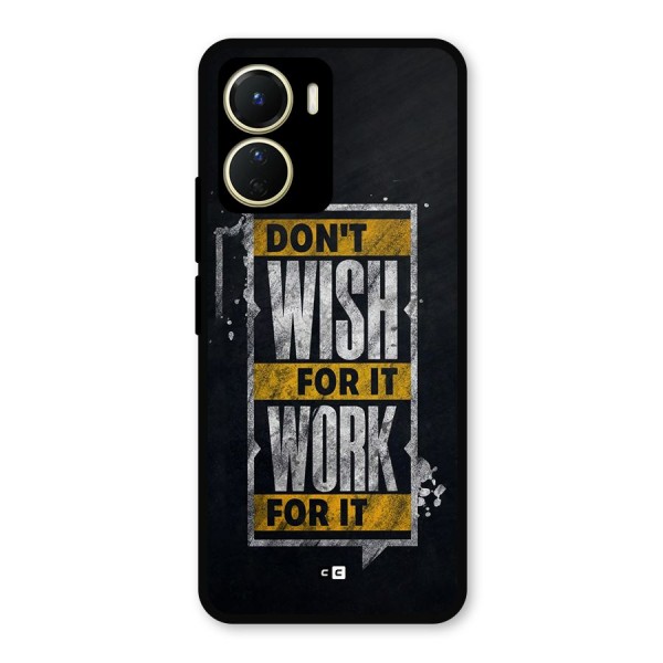 Wish Work Metal Back Case for Vivo Y16