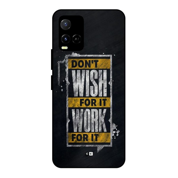 Wish Work Metal Back Case for Vivo Y21