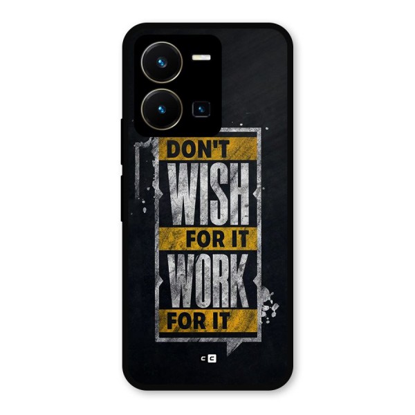 Wish Work Metal Back Case for Vivo Y35