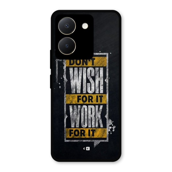 Wish Work Metal Back Case for Vivo Y36