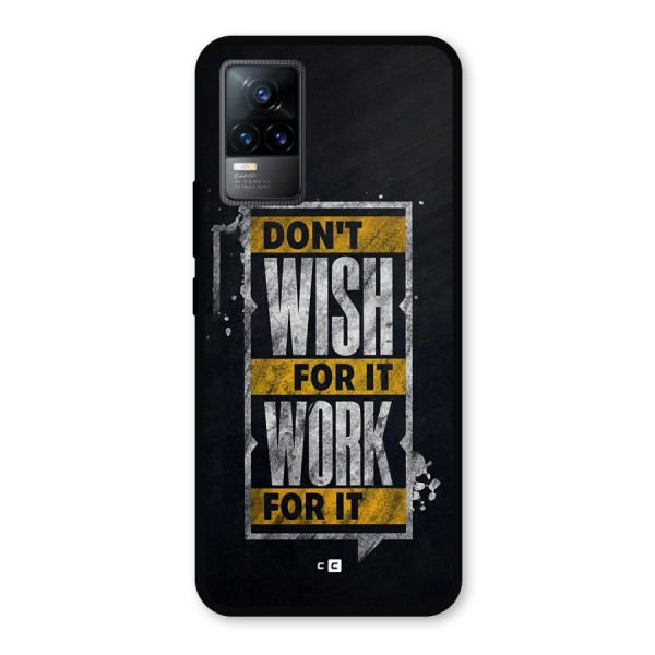 Wish Work Metal Back Case for Vivo Y73