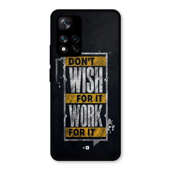 Wish Work Metal Back Case for Xiaomi 11i 5G